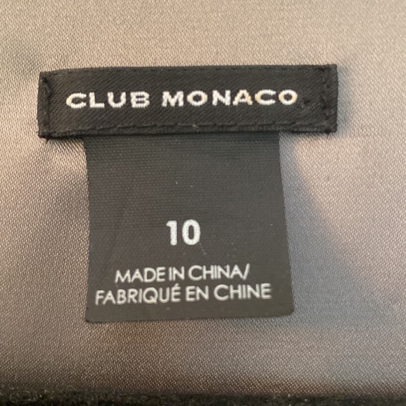 Club Monaco Gray Velvet Top Wool Skirt Dress size 10 - Picture 3 of 12